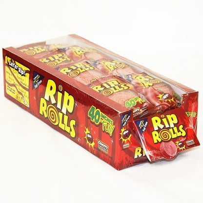 Rip Rolls Cherry Display Carton, 12 x 24 x 1.4 oz Case - DOT product image 5