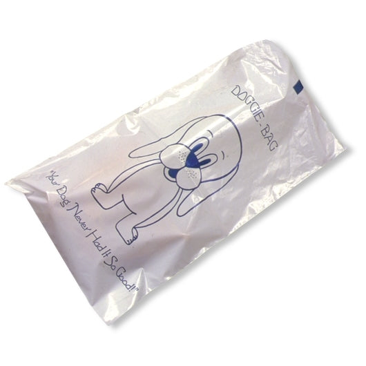Doggie Bag White 7x12 1.25mil, 1 x 1000 ct Case - Disposables