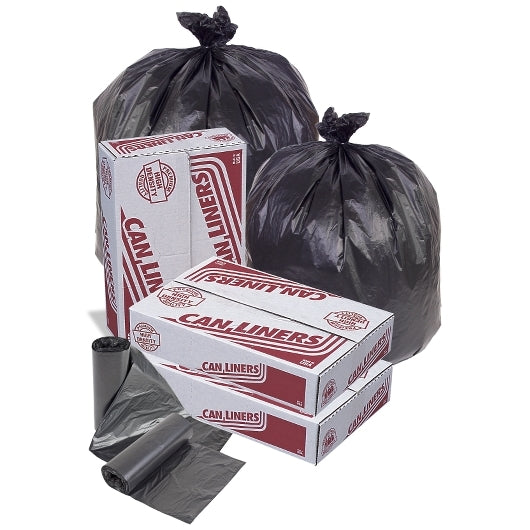 BLACK Trash Can Liner Blk43x48 22mc, 10 x 15 ct Case - Trash Bags & Can Liners