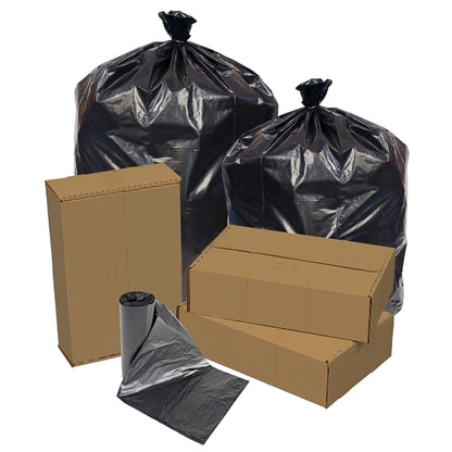 Eco-Strong CAN LINER BLACK EXTRA EXTRA HEAVY PERFORATED ROLL 43X47, 10 x 10 ct Case - DOT product image 2