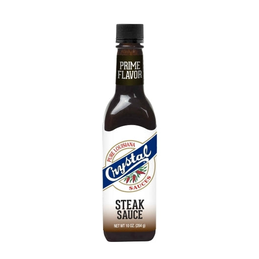 Crystal Pure Louisiana Steak Sauce Bottle, 12 x 10 oz Case - Condiments & Sauces