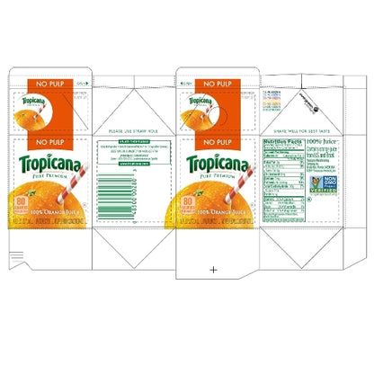 Tropicana Pure Premium 100% Juice No Pulp Orange Juice, 48 x 6 fl oz Case - DOT product image 6