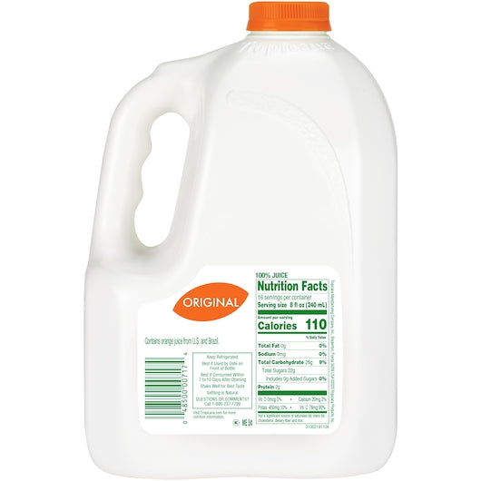 Tropicana Pure Premium 100% Juice No Pulp Orange Juice, 4 x 128 fl oz Case - DOT product image 6