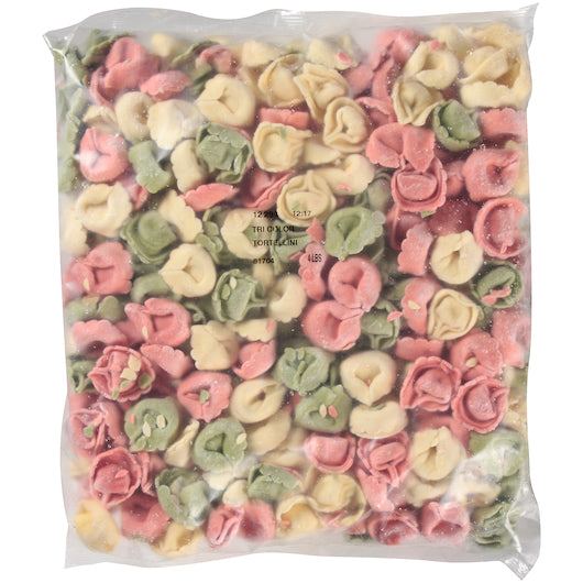Josephs Gourmet Pasta Tri-Color Cheese Tortellini, 3 x 4 lb Case - Pantry Ingredients