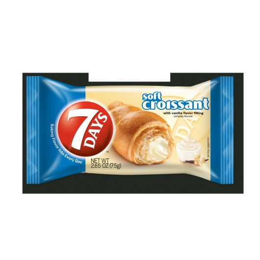 7 Days Single Serve Vanilla Croissant Tray, 4 x 6 x 2.65 oz Case - DOT product image 5
