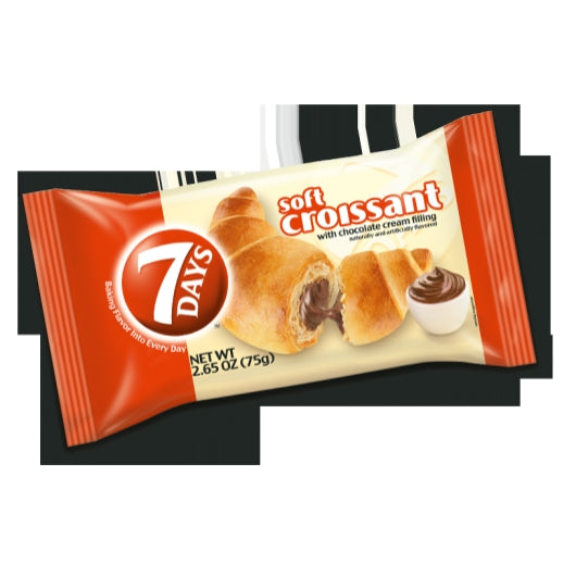 7 Days Soft Chocolate Croissant, 4 x 6 x 2.65 oz Case - DOT product image 6