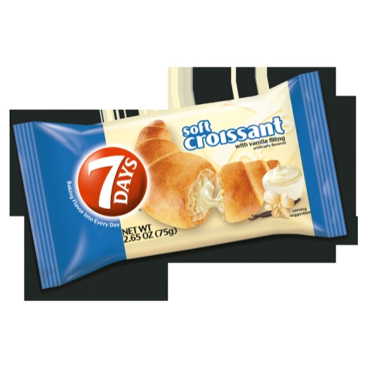 7 Days Single Serve Vanilla Croissant Tray, 4 x 6 x 2.65 oz Case - DOT product image 7