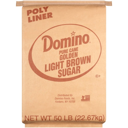 Domino Light Brown Sugar, 1 x 50 lb Case - DOT product image 2