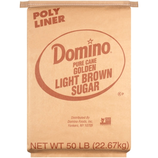 Domino Light Brown Sugar, 1 x 50 lb Case - DOT product image 2