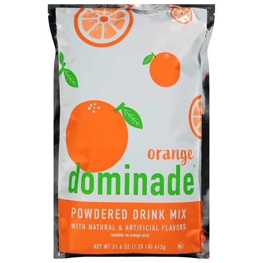 Dominade Orange Powdered Drink Mix Pouches, 12 x 1.35 lb Case - Pantry Ingredients