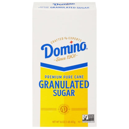 Domino Granulated Sugar, 24 x 1 lb Case - Pantry Ingredients
