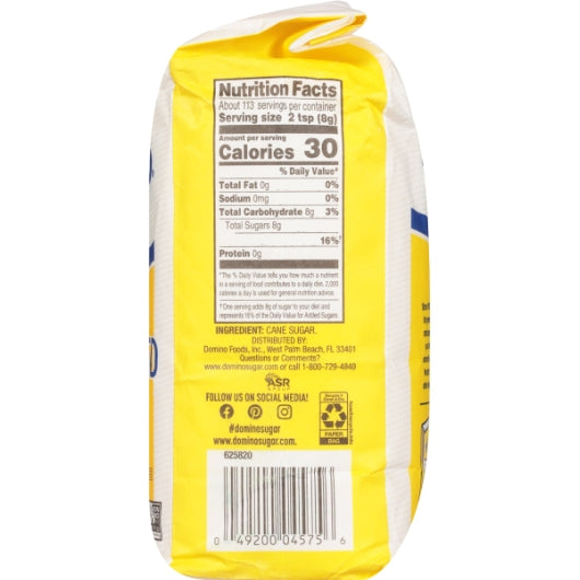 Bale Efg Sugar Bale Extra Fine Granules, 20 x 2 lb Case - Alternate product angle or state