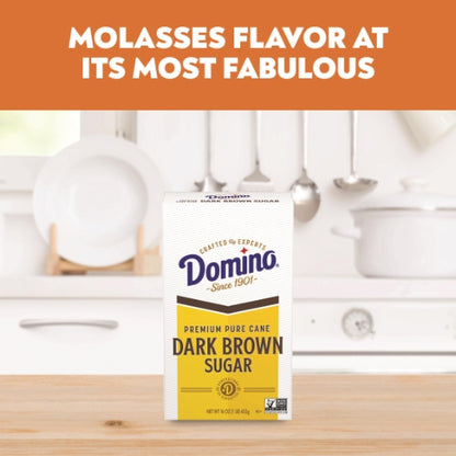 Domino Sugar & Sugar, Dark Brown Sugar Packets, 24 x 1 lb Case - DOT product image 6
