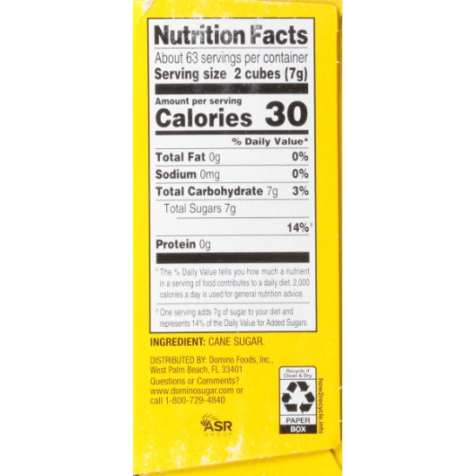 Domino Cane Sugar Cubes, 12 x 1 lb Case - DOT product image 3