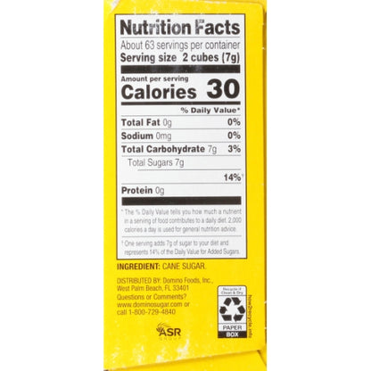 Domino Cane Sugar Cubes, 12 x 1 lb Case - DOT product image 3