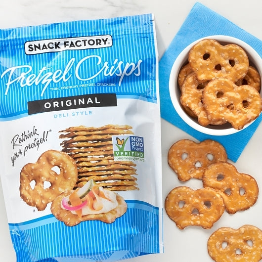 Snack Factory Pretzel Crisps Original, 12 x 7.2 oz Case - DOT product image 3