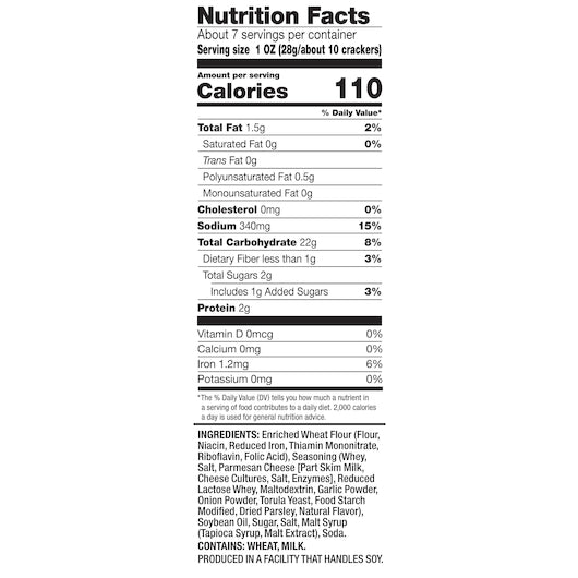Pretzel Crisps Garlic Parmesan, 12 x 7.2 oz Case - DOT product image 8