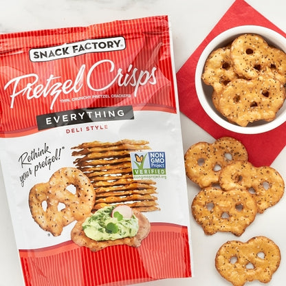 Snack Factory Pretzel Crisps Everything, 12 x 7.2 oz Case - DOT product image 3