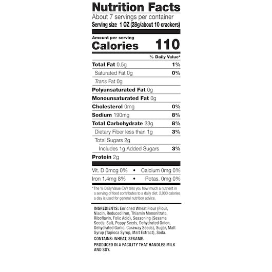 Snack Factory Pretzel Crisps Everything, 12 x 7.2 oz Case - DOT product image 8