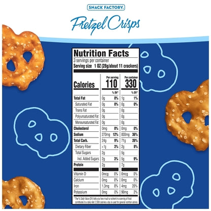 Pretzel Crisps Original Deli Style Thin Crunchy Pretzel Crackers Bag, 8 x 3 oz Case - DOT product image 6