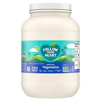Follow Your Heart Original Vegan Mayonnaise Jar, 4 x 1 GA Case - DOT product image 2