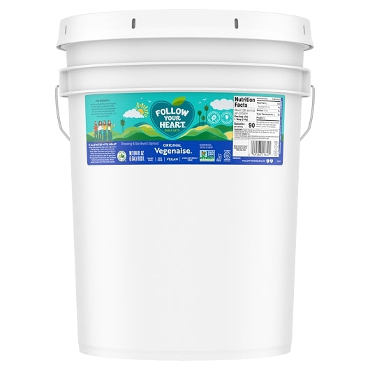 Follow Your Heart Original Vegan Mayonnaise Bulk, 1 x 5 GA Case - Condiments & Sauces