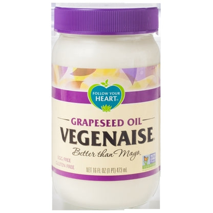 Follow Your Heart Grapeseed Oil Vegan Mayonnaise Jar, 6 x 14 fl oz Case - DOT product image 2