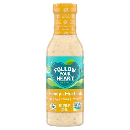 Follow Your Heart Vegan Honey Mustard Bottle, 6 x 12 fl oz Case - Condiments & Sauces