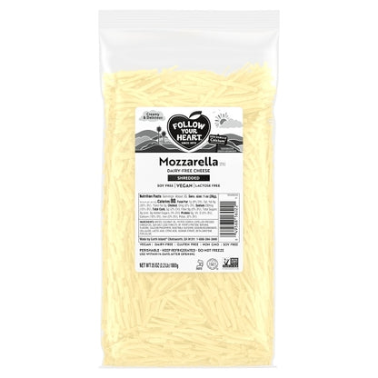 Follow Your Heart Dairy-Free Shredded Mozzarella, 6 x 13.2 lb Case - Cheese & Dairy