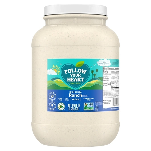 Follow Your Heart Vegan High Omega Ranch Dressing Bulk, 4 x 1 GA Case - DOT product image 2