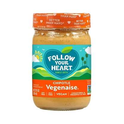 Follow Your Heart Gourmet Chipotle Sauce Vegan Mayonnaise, 6 x 12 fl oz Case - Condiments & Sauces