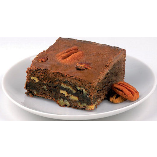 David's Cookies Pre-Cut Pecan Brownie, 2 x 24 x 4 oz Case - Bakery & Desserts