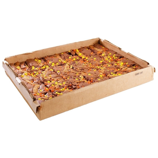 David's Cookies Pre-Cut Peanut Butter Swirl Brownie, 2 x 24 x 4 oz Case - Bakery & Desserts
