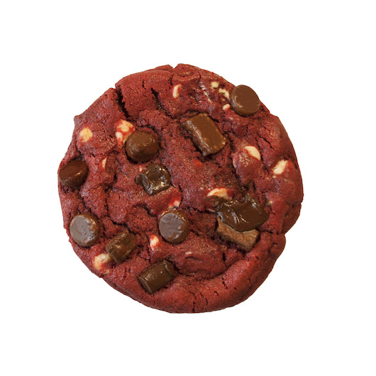 Davids Cookies Red Frozen Gourmet Red Velvet Cookie Dough, 80 x 4.5 oz Case - Bakery & Desserts