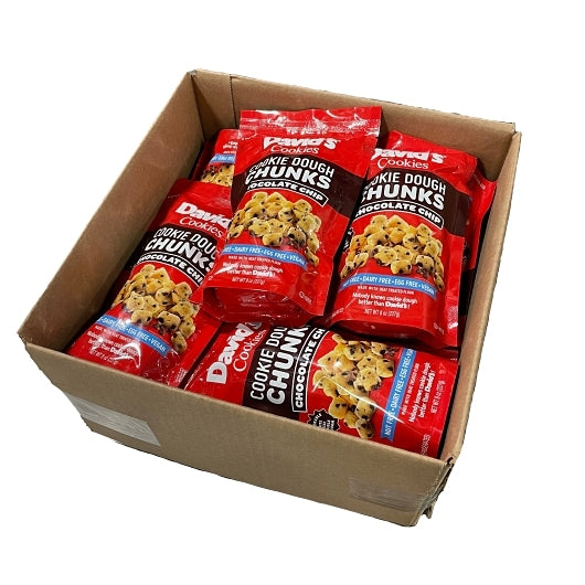 David's Cookies Chocolate Chip Cookie Dough Chunks, 12 x 8 oz Case - DOT product image 5