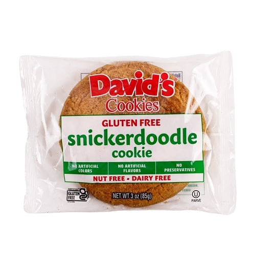 David's Gluten-Free Snickerdoodle Individually Wrapped Gluten Free Snickerdoodle Cookies, 24 x 3 oz Case - DOT product image 4