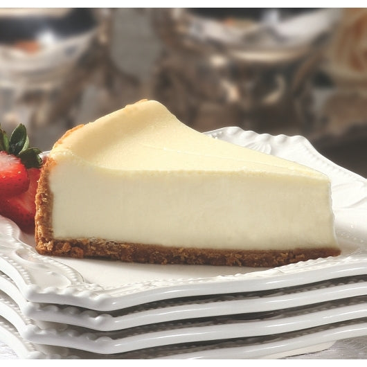 Davids Cookies Sliced 10" Plain New York Style Cheesecake, 14 Cut, 2 x 4.3 lb Case - Bakery & Desserts
