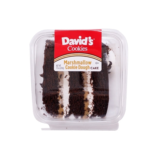 David's Cookies Marshmallow Chocolate Chip Cookie Dough Cake Slices, 8 x 7.9 oz Case - Bakery & Desserts - image 2