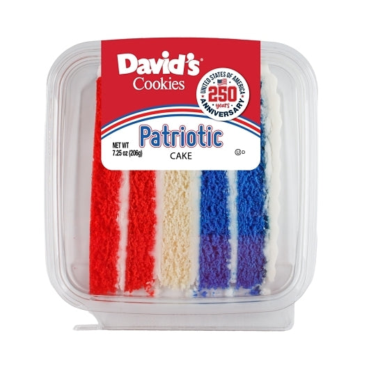 David's Cookies Patriotic Cake Slices, 8 x 7.25 oz Case - Bakery & Desserts - image 2