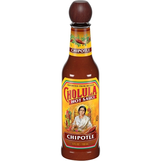Cholula Chipotle Hot Sauce Bottle, 24 x 5 fl oz Case - Condiments & Sauces