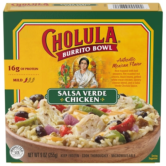 Cholula Salsa Verde Chicken Bowl, 5 x 9 oz Case - Plates Bowls