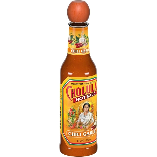 Cholula Chili Garlic Hot Sauce Bottle, 12 x 5 fl oz Case - DOT product image 8