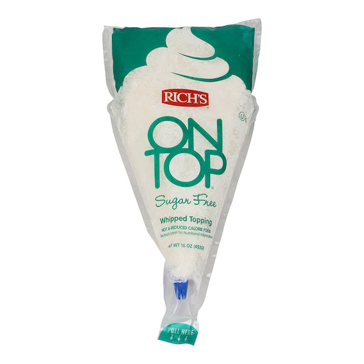 Rich On Top Sugar-Free Non-Dairy On-Top Topping Dessert Bag, 12 x 1 lb Case - DOT product image 5
