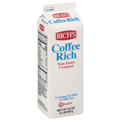 Rich's Non-Dairy Rich Coffee Creamer, 12 x 2 lb Case - Coffee & Tea
