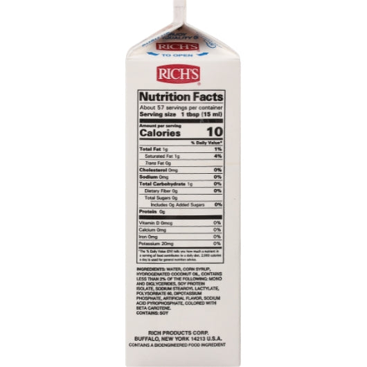 Rich's Non-Dairy Rich Coffee Creamer, 12 x 2 lb Case - DOT product image 2
