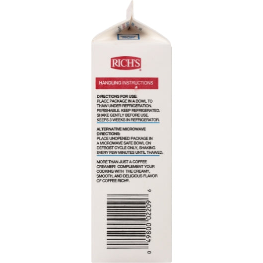 Rich's Non-Dairy Rich Coffee Creamer, 12 x 2 lb Case - DOT product image 3