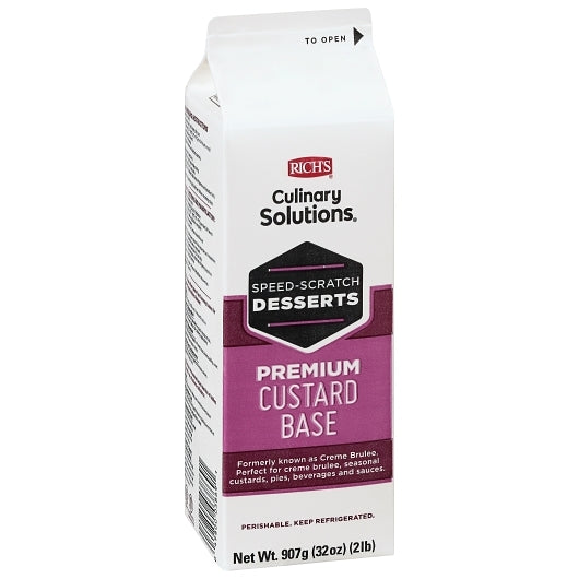 Richs Naturally And Premium Custard Base, 12 x 2 lb Case - Pantry Ingredients