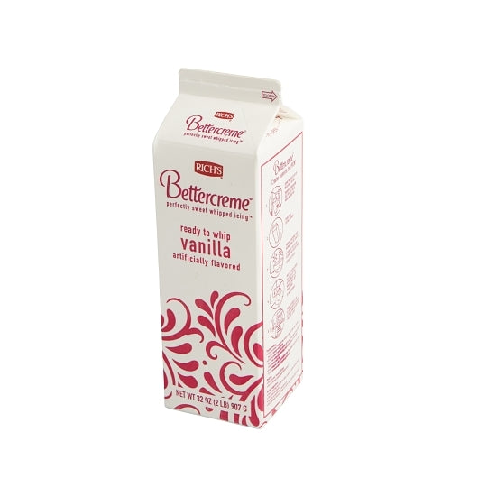 Rich Products Ready Bettercreme Vanilla Artificial Flavor Ready-To-Whip, 12 x 2 lb Case - DOT product image 3