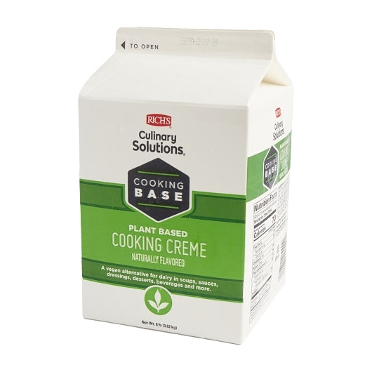Rich's Plant-Based Naturally Flavored Cooking Creme, 4 x 8 lb Case - Condiments & Sauces