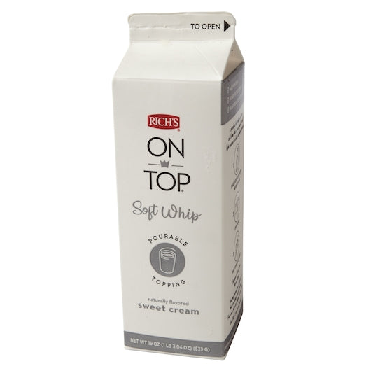 Rich's Soft Sweet Cream Whipped Topping, 12 x 1.19 lb Case - DOT product image 3